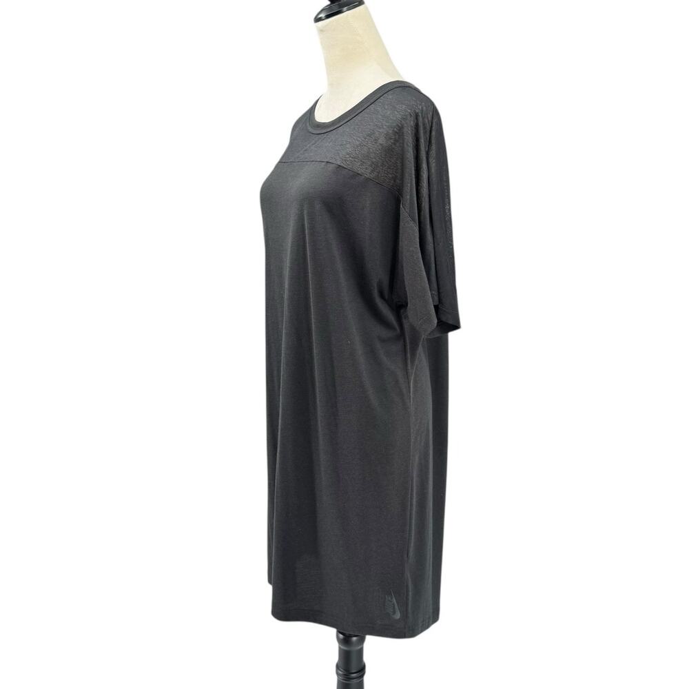 NikeLab NWT Essential Black Burnout Casual Relaxed T-shirt Mini Dress 865777 - Picture 6 of 15